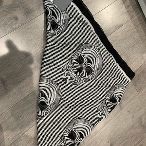 Alexander McQueen skull silk scarf